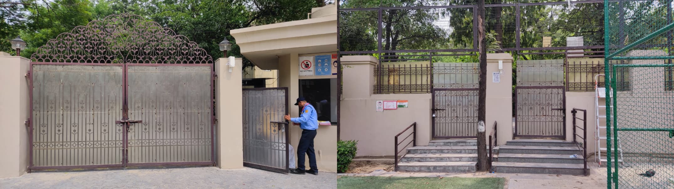 MR7901P được gắn cố định vào Cổng trường/Trường vào & Trường ra